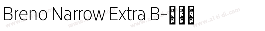 Breno Narrow Extra B字体转换